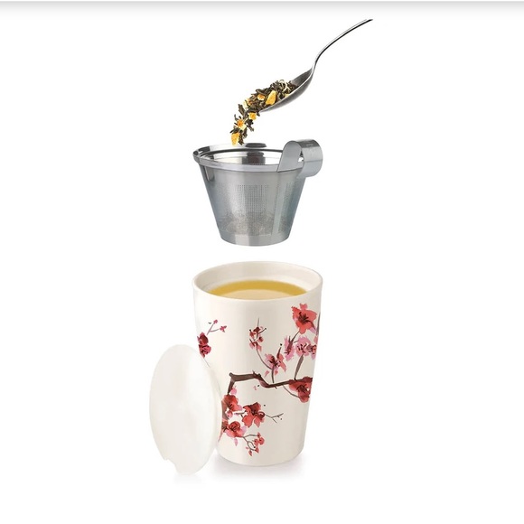 Tea Forté - Cherry Blossom Steeping Cup w/ Infuser - NWOT - Picture 2 of 13